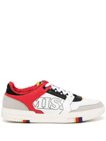 Logo-Print Leather Sneakers