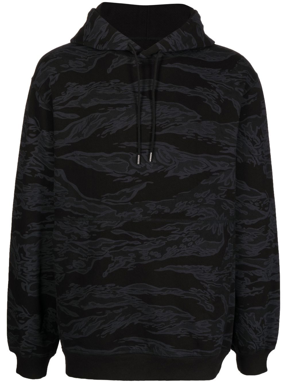 Abstract-Print Drawstring Hoodie