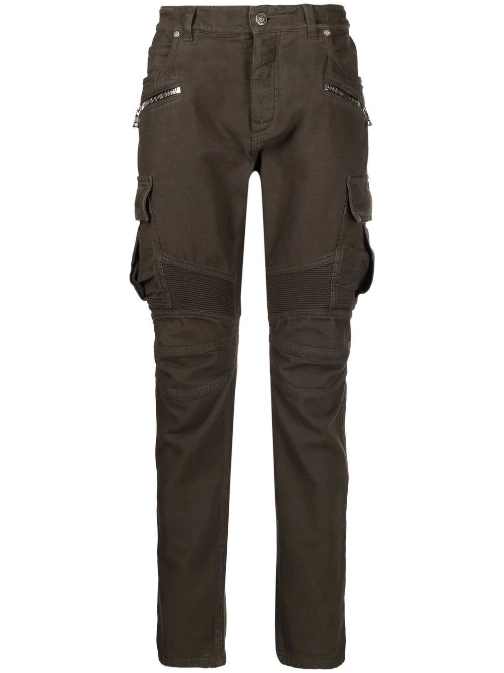 Zip-Detail Trousers