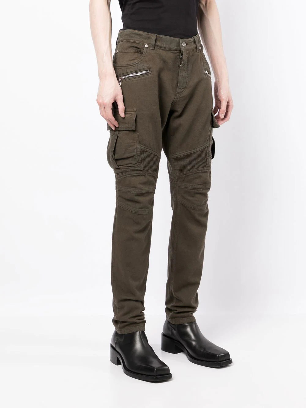 Zip-Detail Trousers