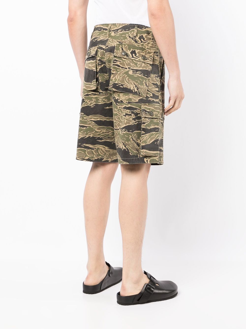 Camouflage-Print Cargo Shorts