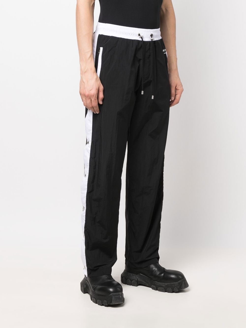 Side Snap-Button Track Trousers