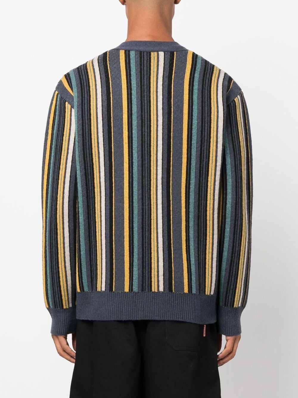 Basquiat Stripe Wool Cardigan