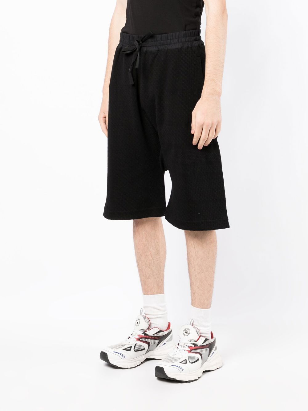 Drop-Crotch Bermuda Shorts