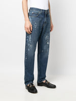 Painter-Wash Straight Jeans