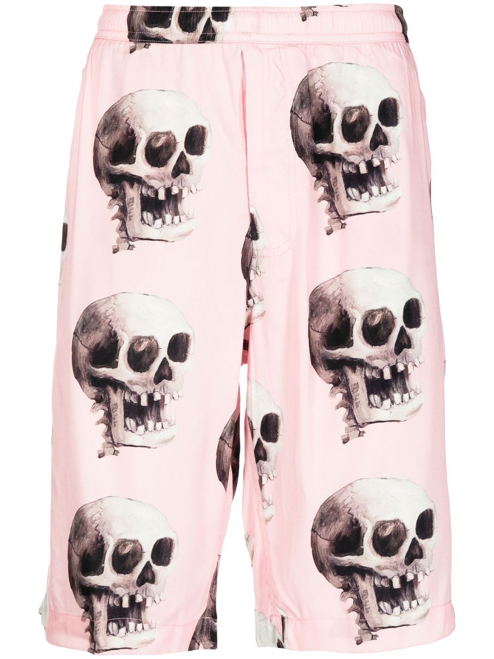 Skull Graphic-Print Bermuda Shorts