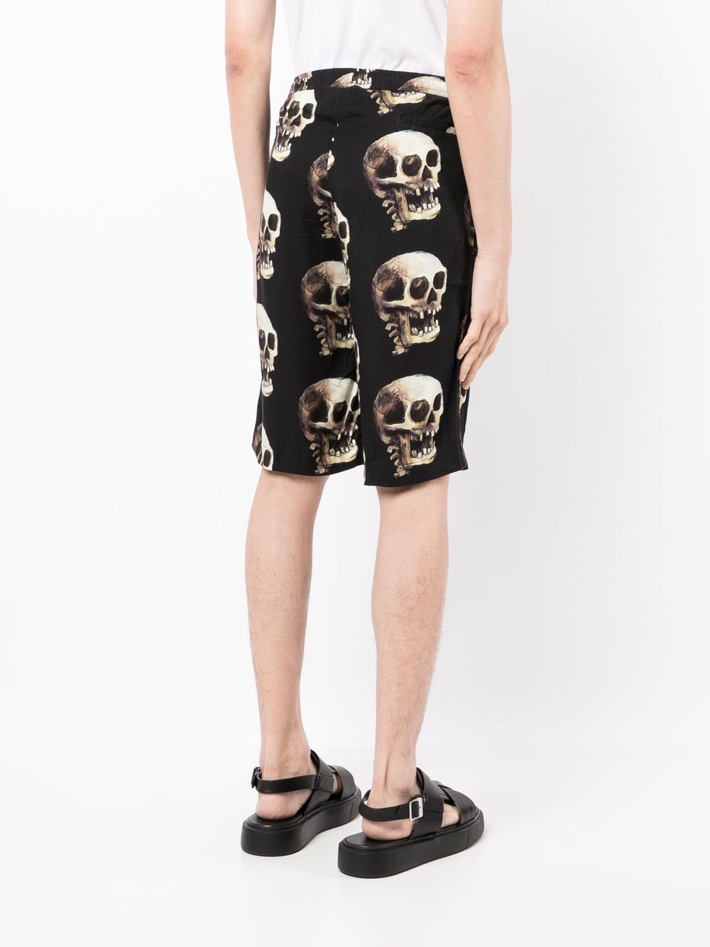 Skull Graphic-Print Bermuda Shorts