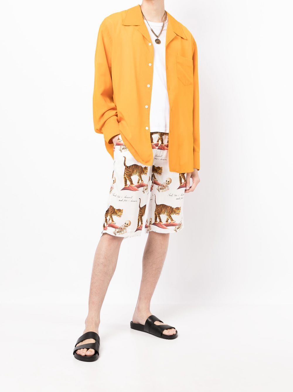 Motif-Print Bermuda Shorts