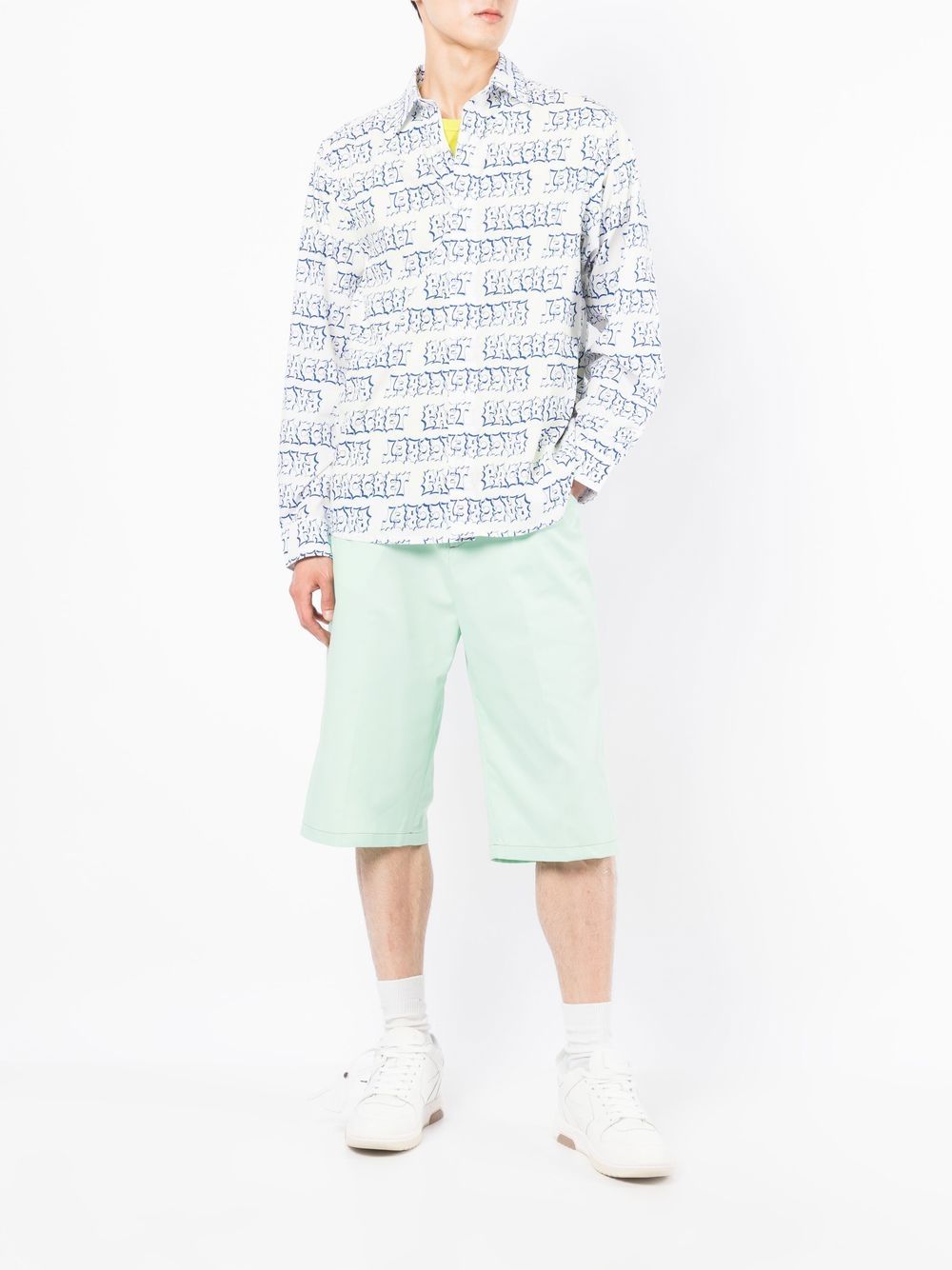 Pressed-Crease Four-Pocket Bermuda Shorts