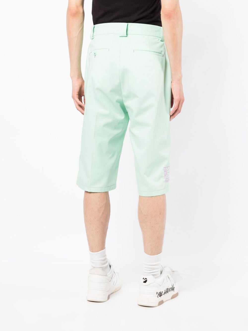 Pressed-Crease Four-Pocket Bermuda Shorts