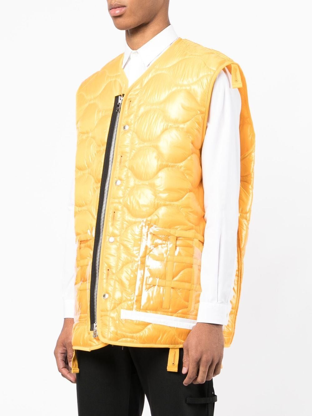 Quilted Transparent Pocket Gilet