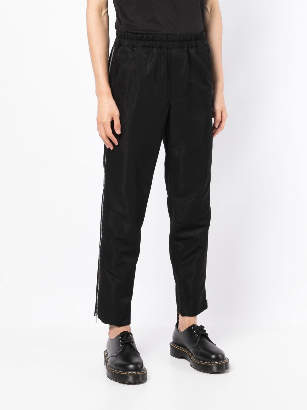 Side Zip-Detail Trousers