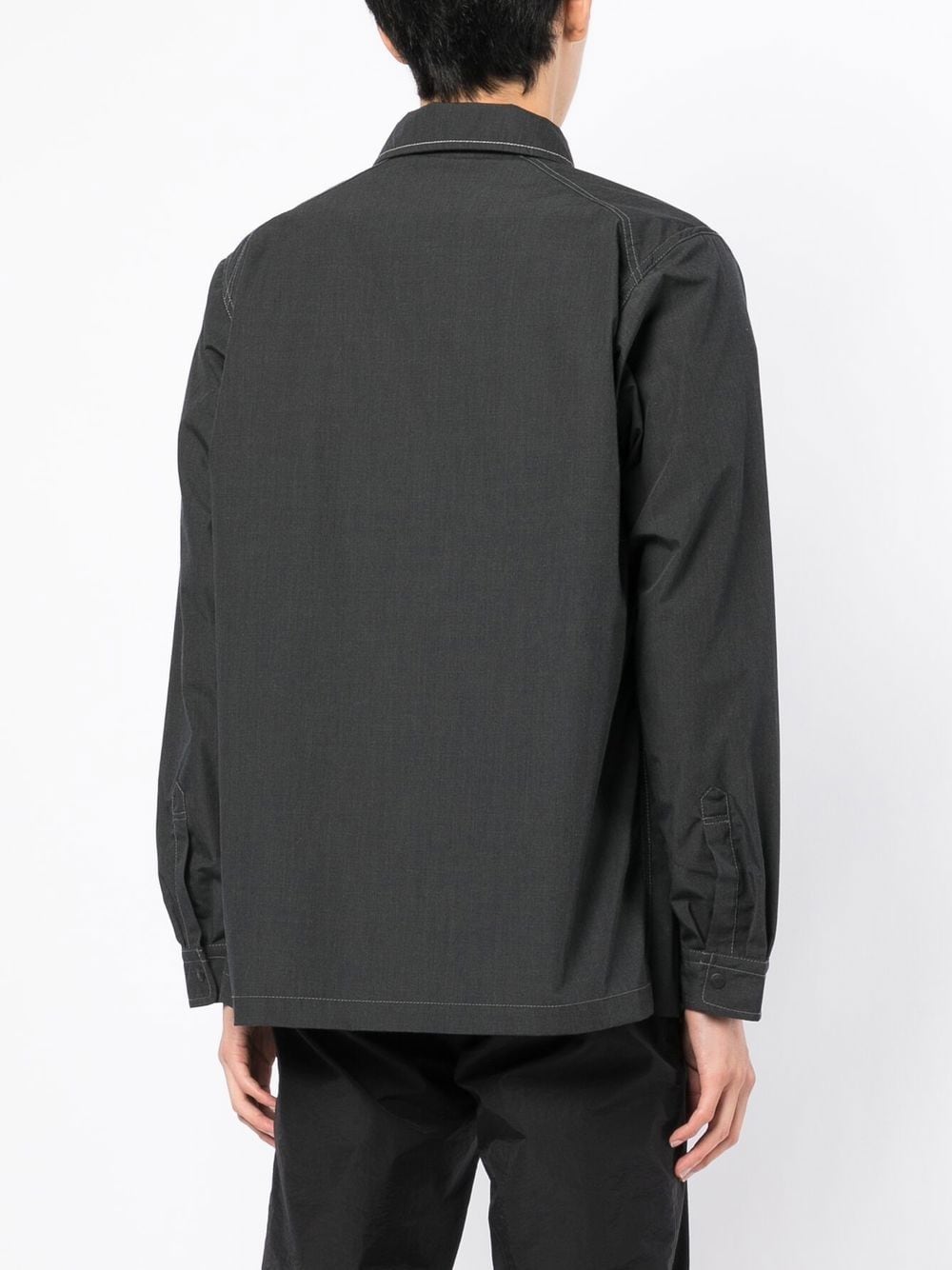 Logo-Print Shirt Jacket