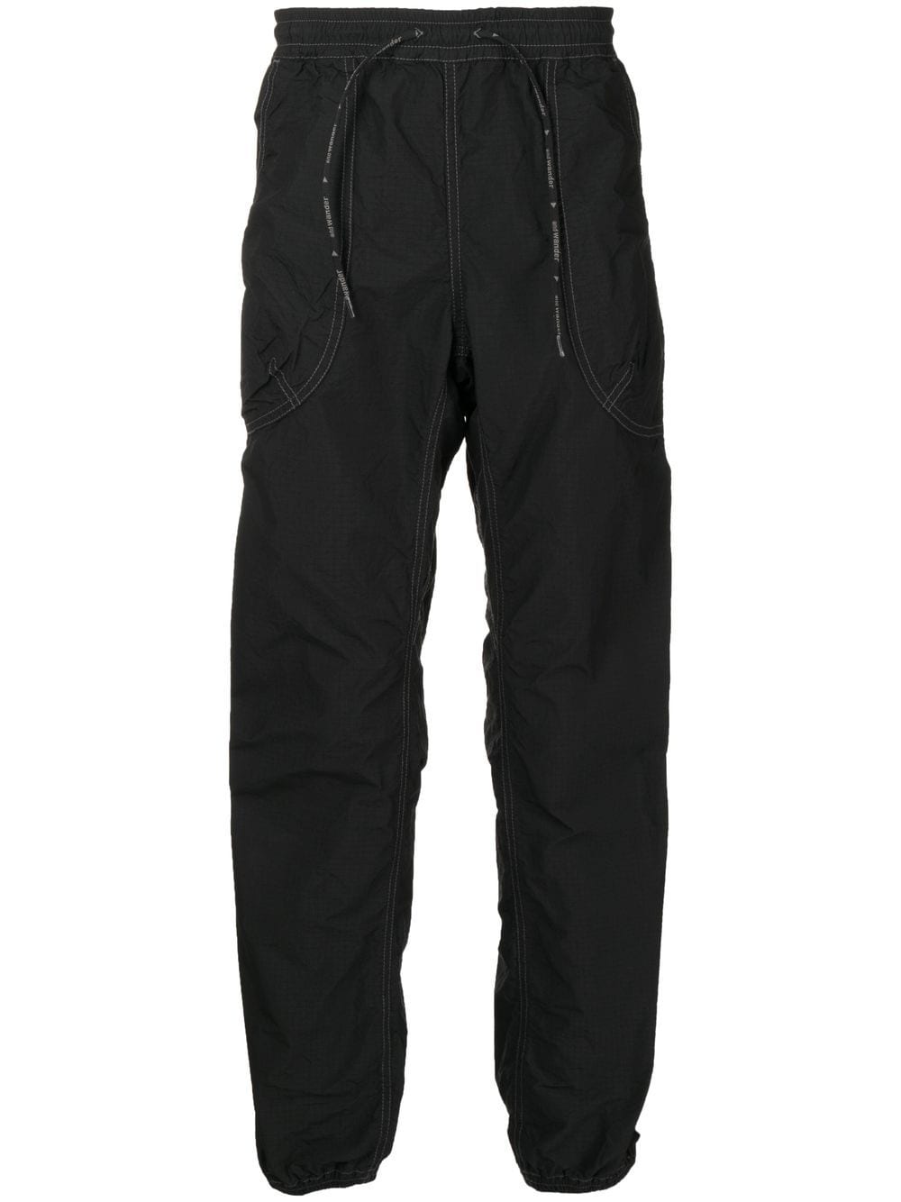 Contrast-Stitch Track Pants