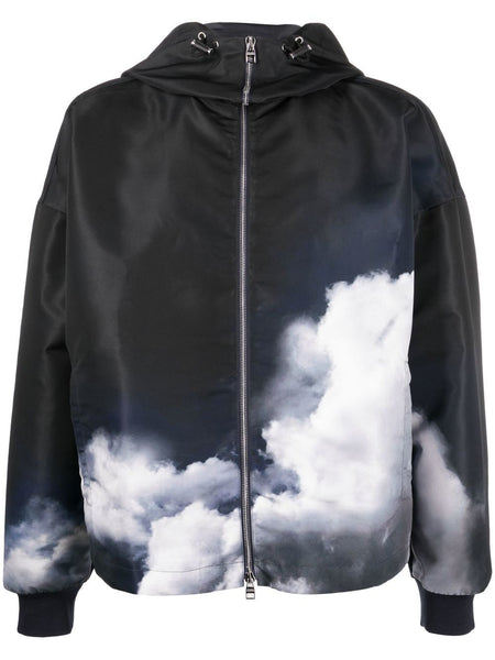 Storm Sky-Print Hooded Jacket
