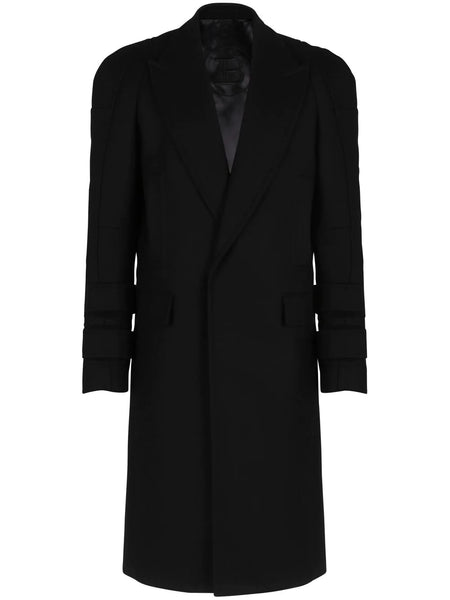 Touch-Strap Wool-Blend Coat