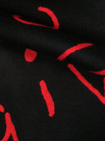 Logo Embroidered Wool Scarf