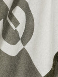 Wool-Cashmere Long Logo Scarf