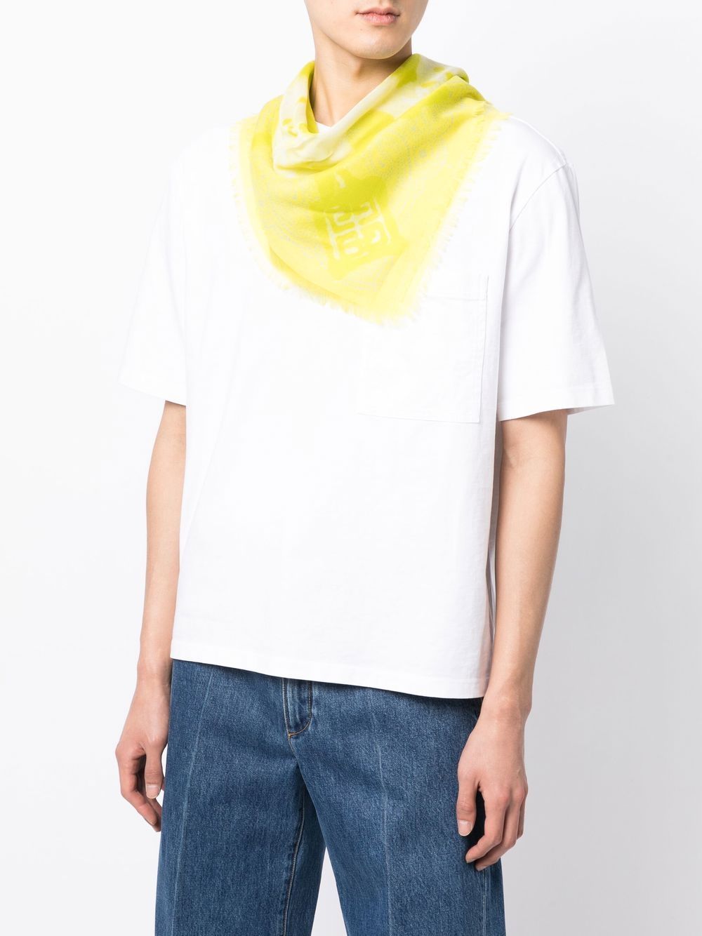 Graphic-Print Squared Scarf