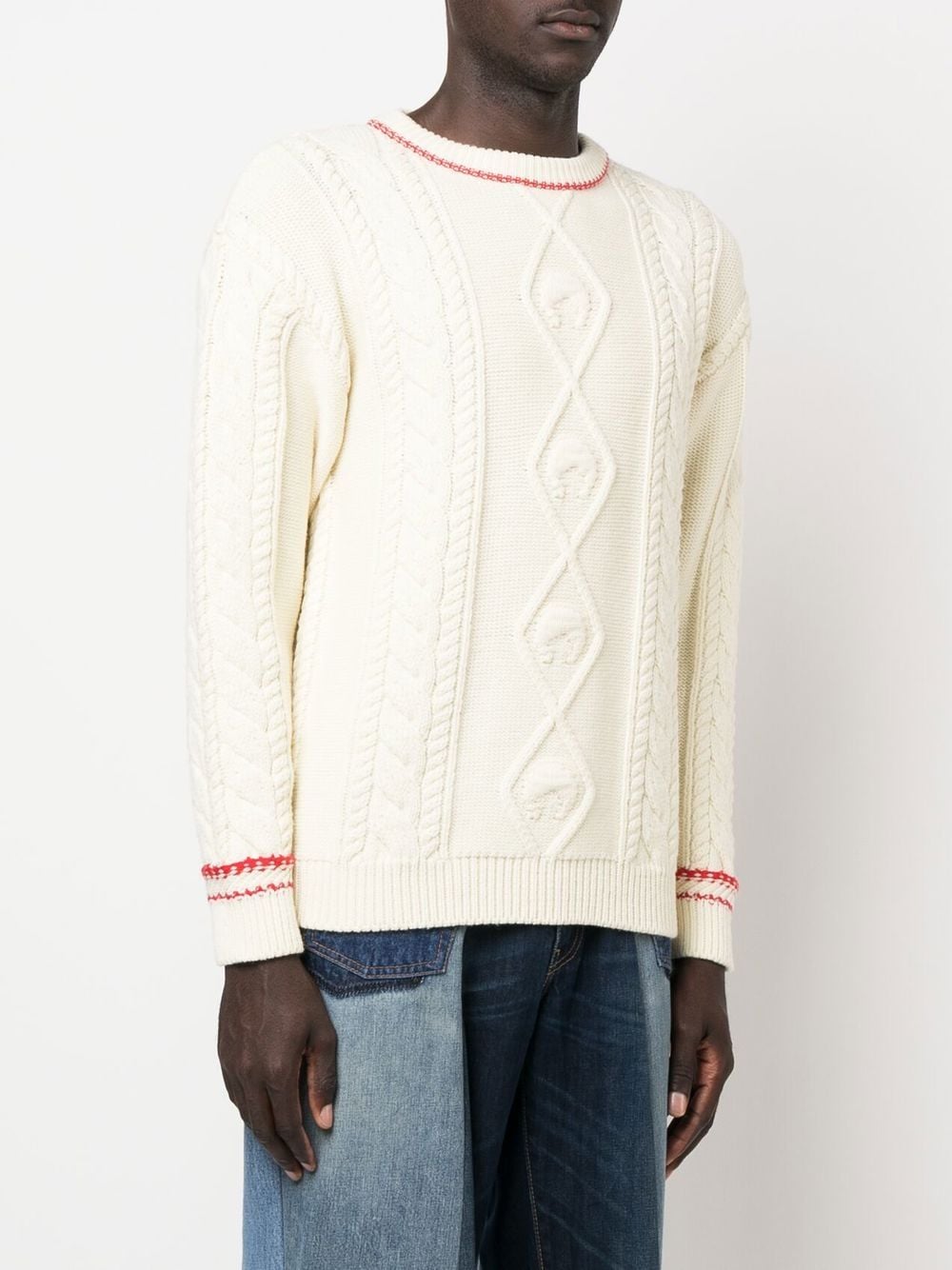 Cable-Knit Wool Jumper