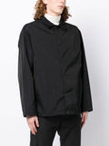 Buttoned Classic-Collar Jacket