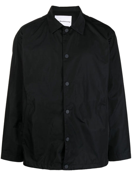 Buttoned Classic-Collar Jacket