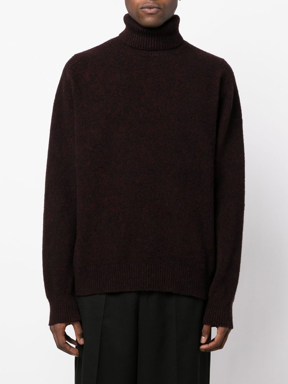 Logo-Knit Roll-Neck Jumper