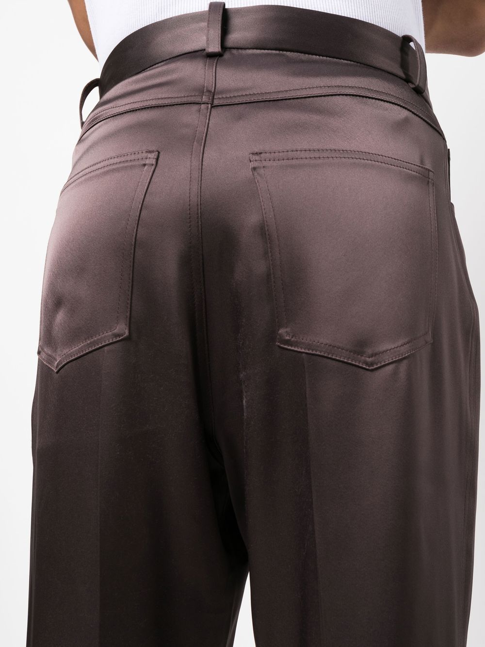 Mid-Rise Straight-Leg Trousers