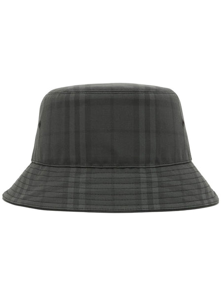 Vintage Check-Pattern Bucket Hat