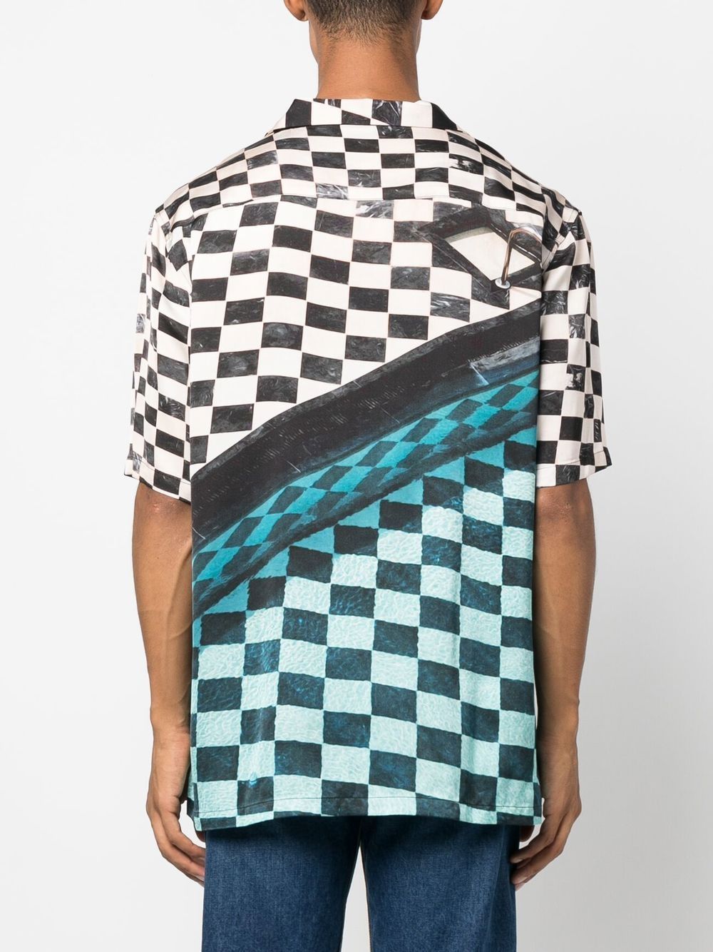 Embroidered-Logo Checked Shirt