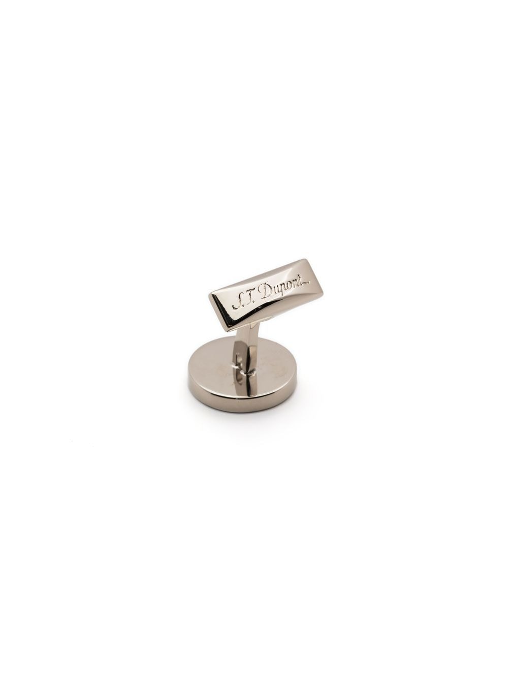 Poker Chip Silver Cufflinks