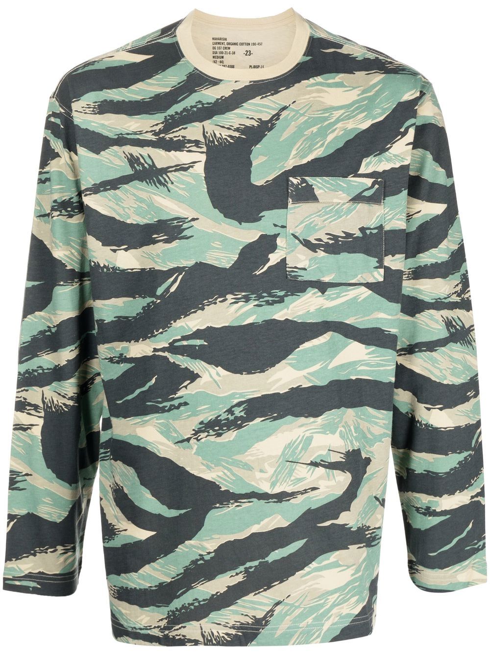 Adstract-Print Long-Sleeve T-Shirt