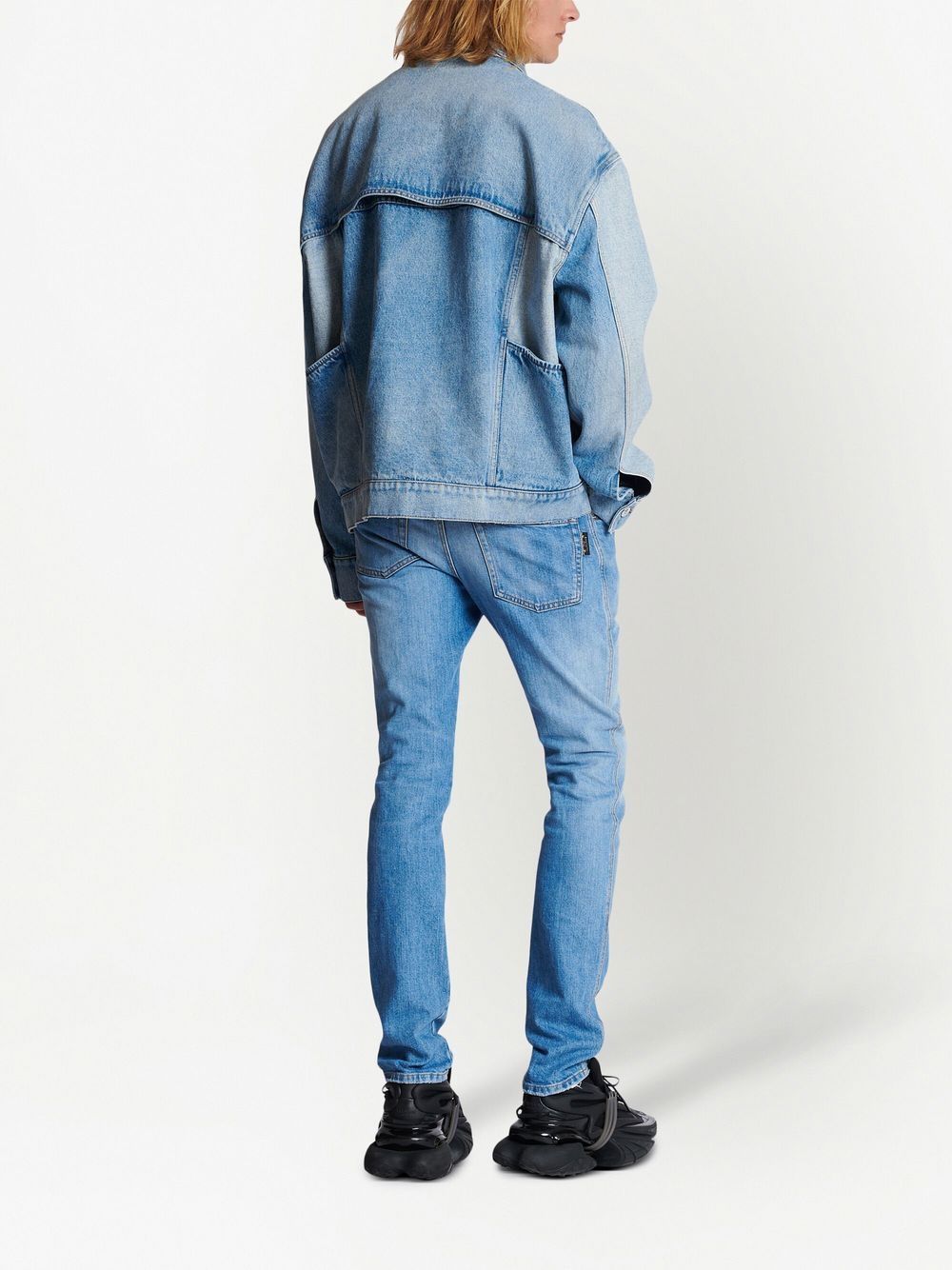 Panelled-Design Denim Jacket