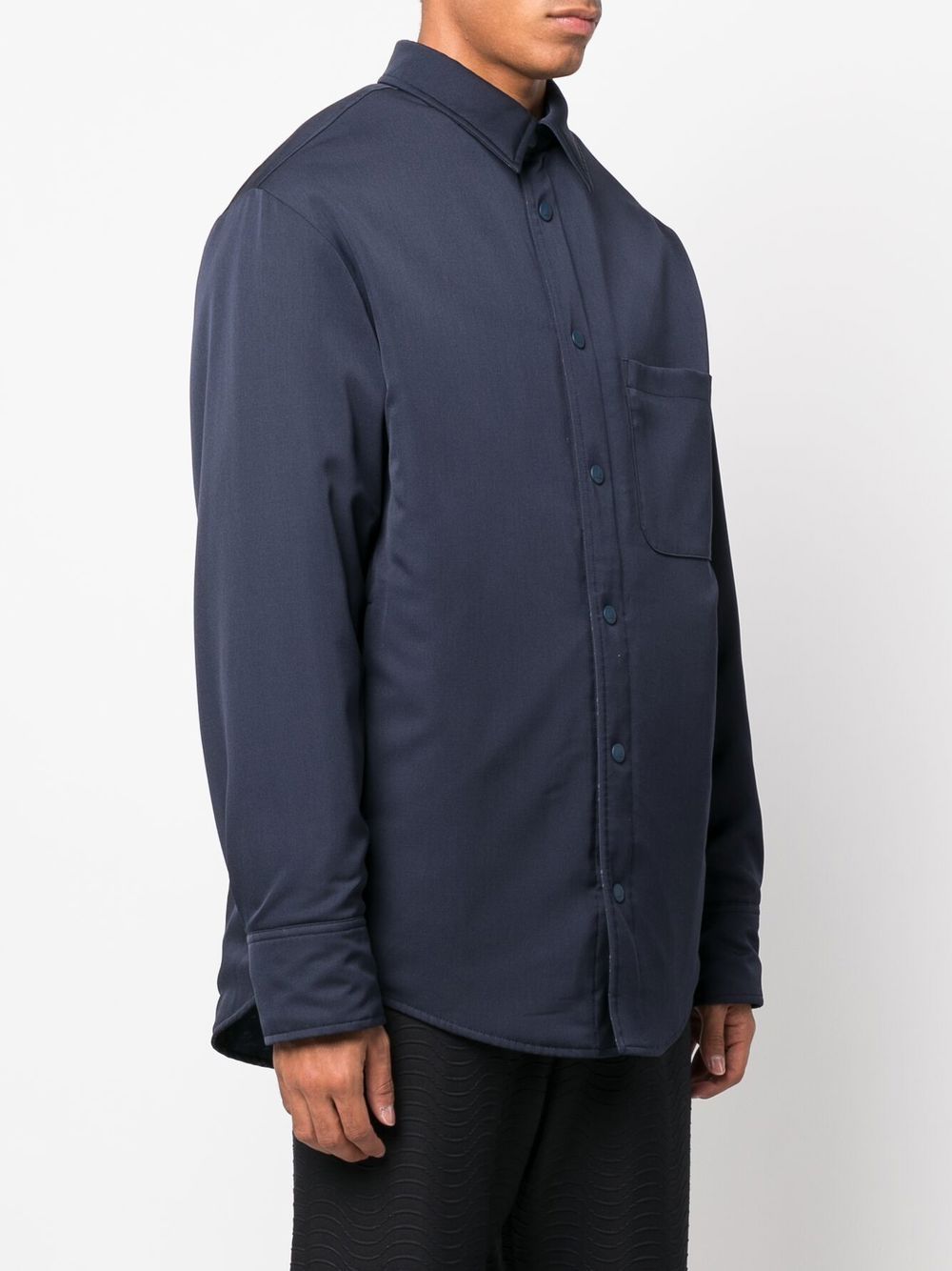 Virgin-Wool Shirt Jacket