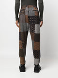 Patchwork Slim Fit Trousers