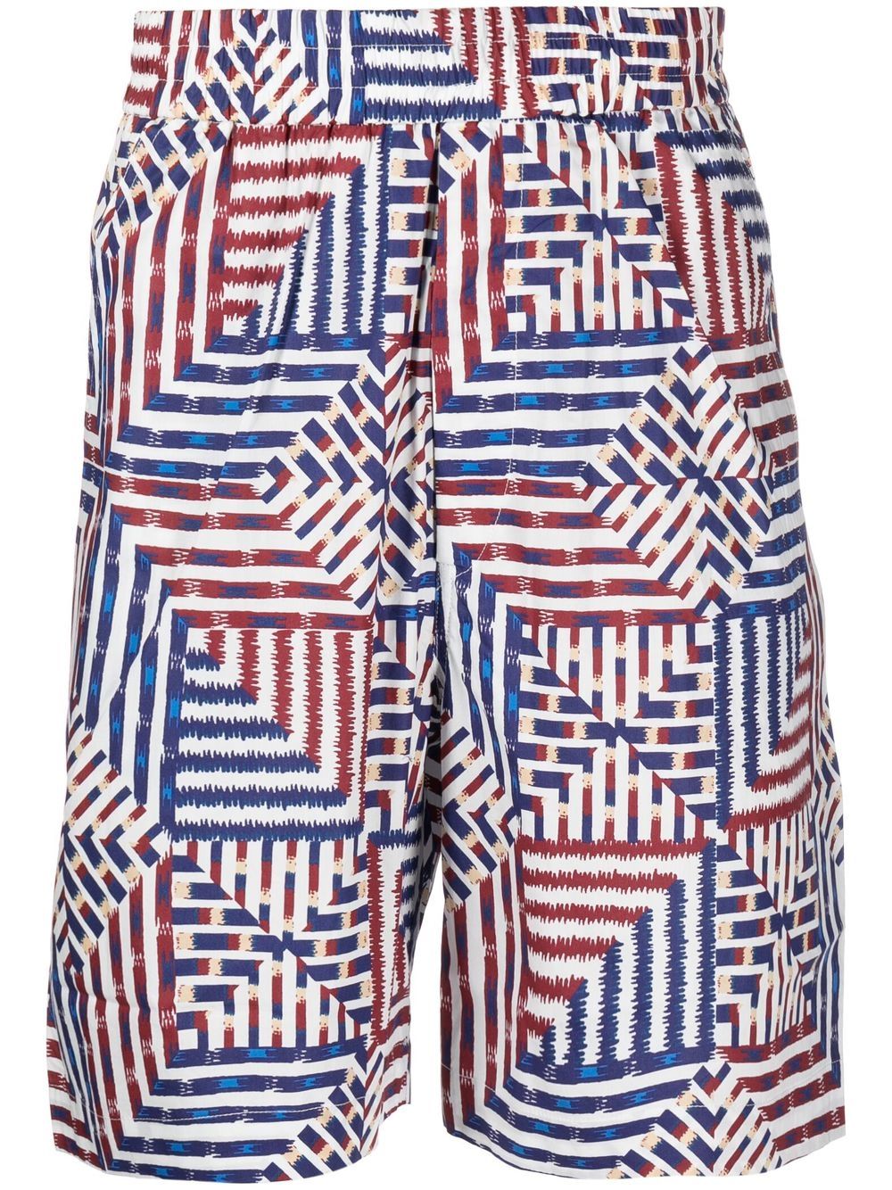 Pattern-Print Deck Shorts