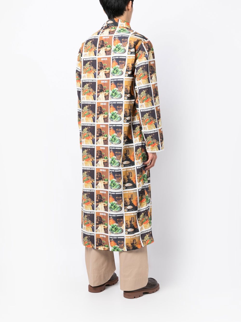 Graphic-Print Long-Length Shirt