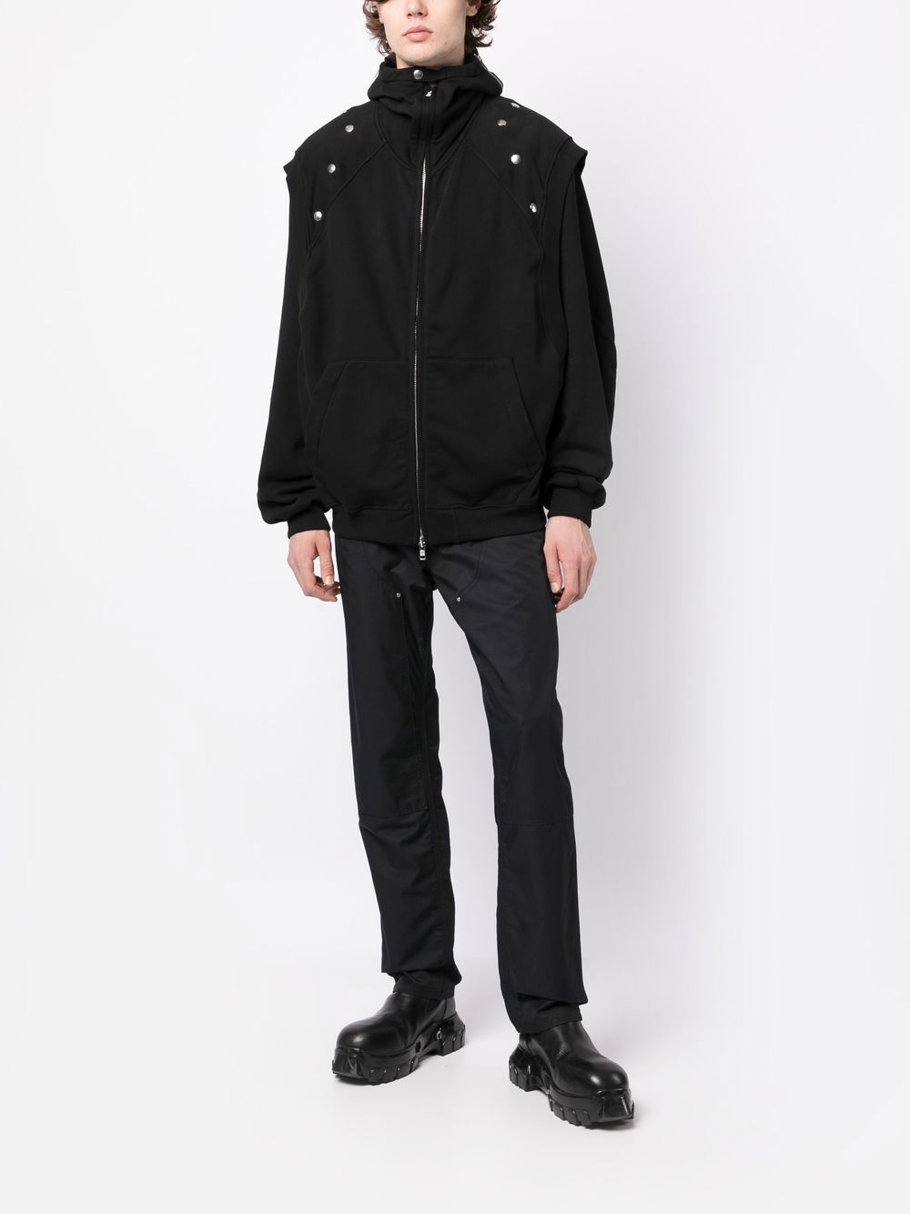 Hooded Zipped-Up Jacket