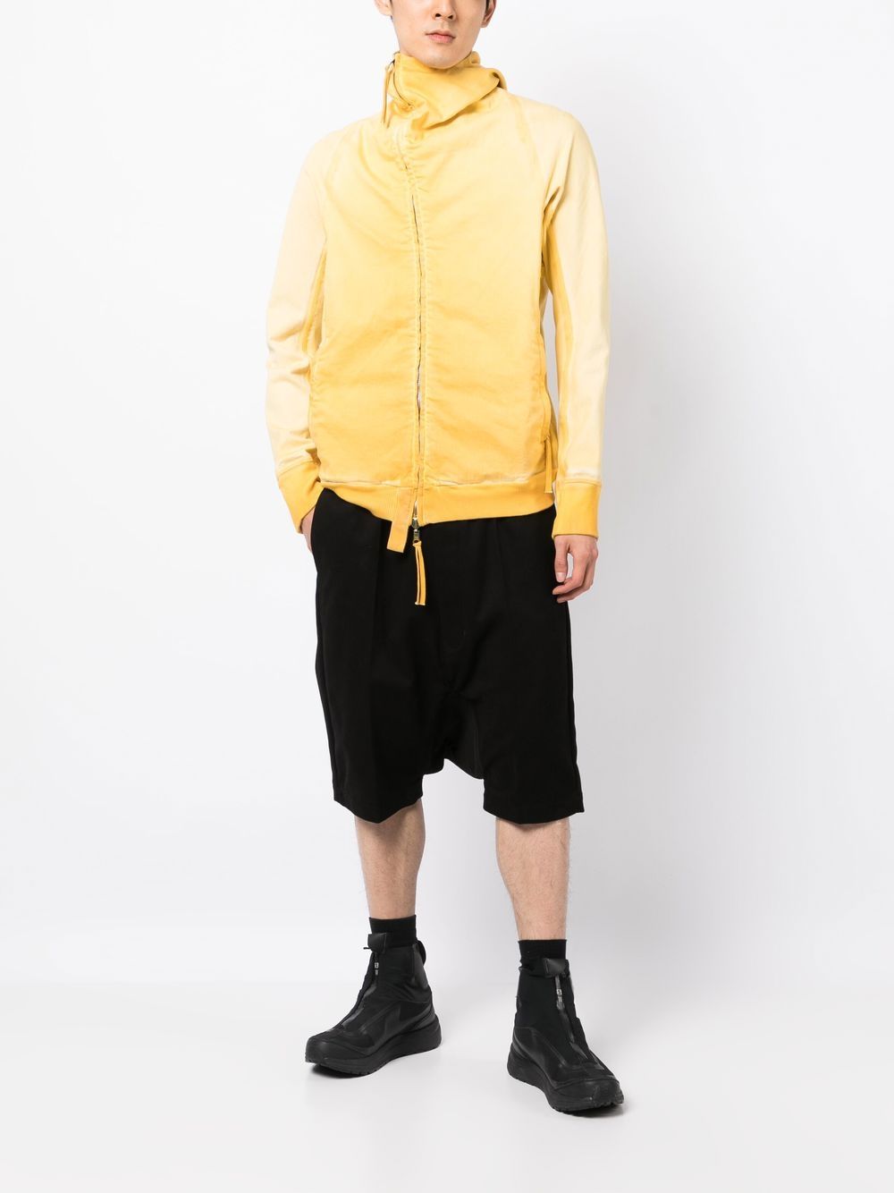 Off-Centre Zip-Fastening Hoodie