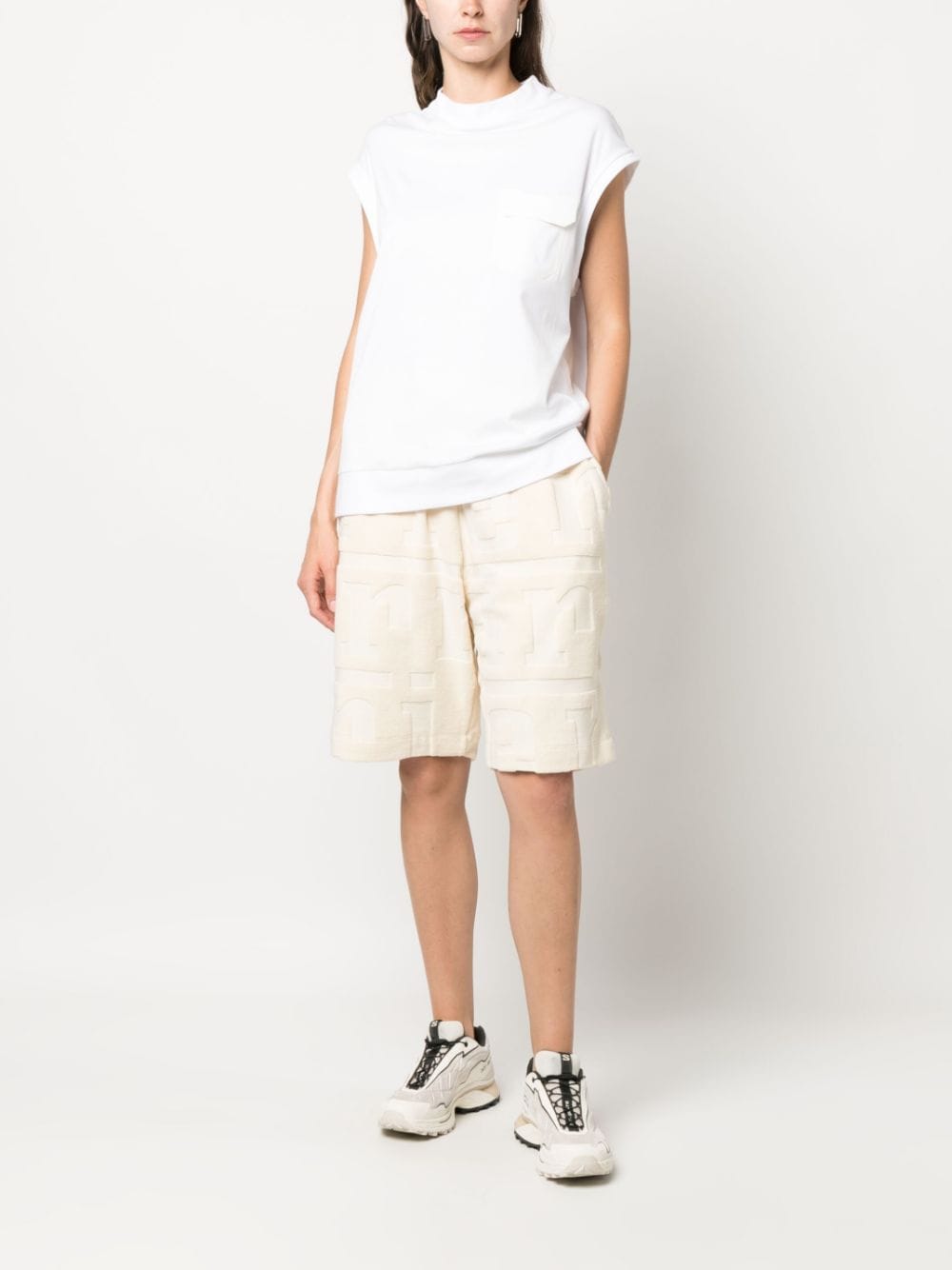 Debossed-Logo Bermuda Shorts