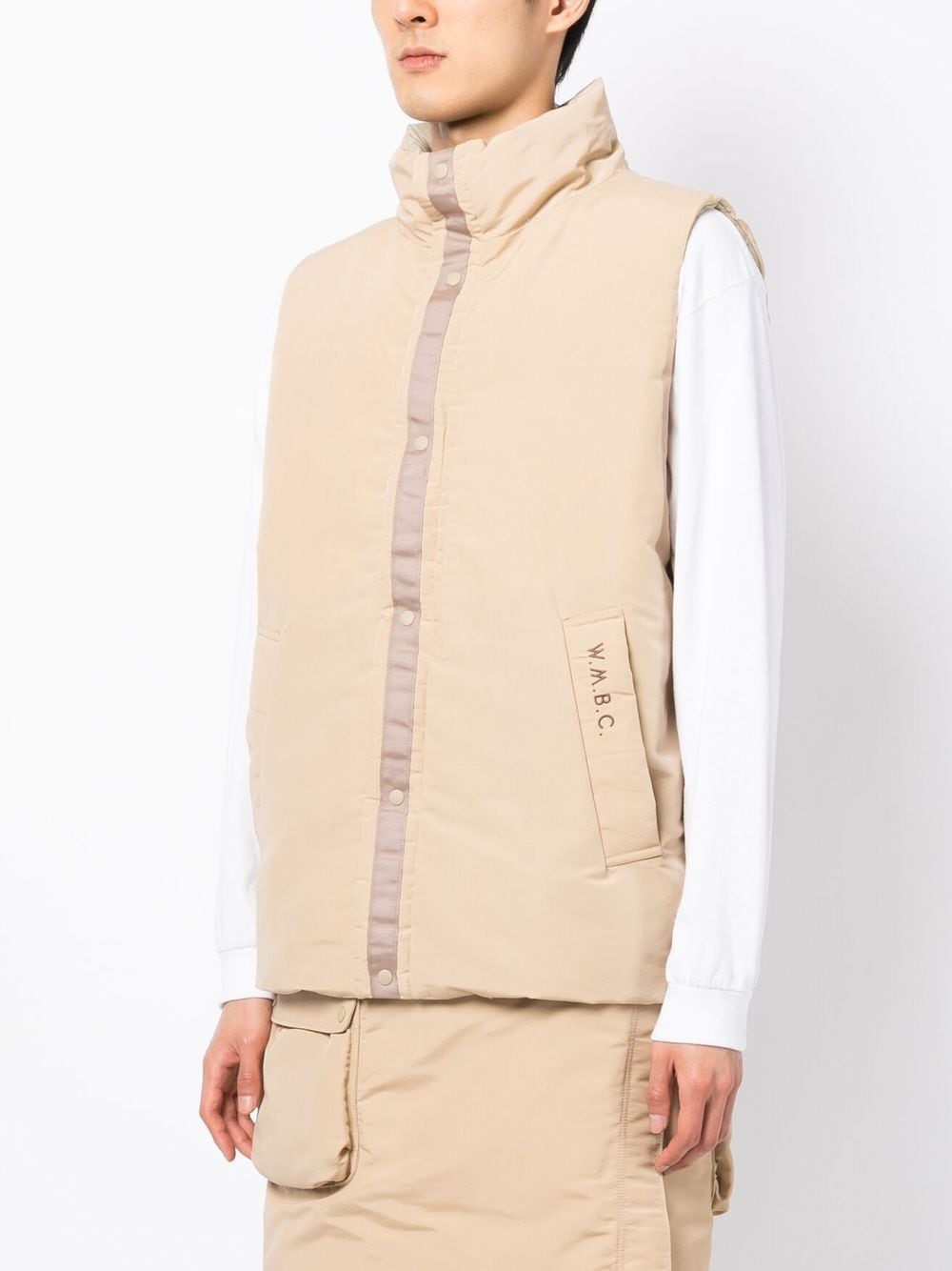 High-Neck Reversible Gilet