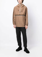 Geometric Pattern Half-Zipped Jacket