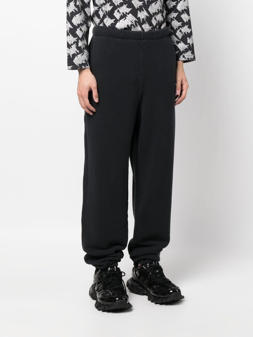 Jersey-Fleece Cotton Track Pants