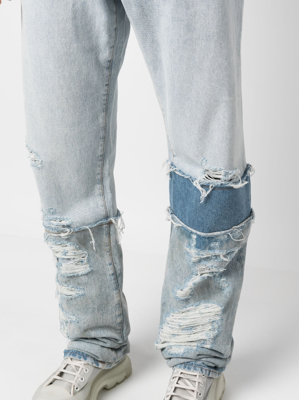 Multi-Panel Denim Jeans