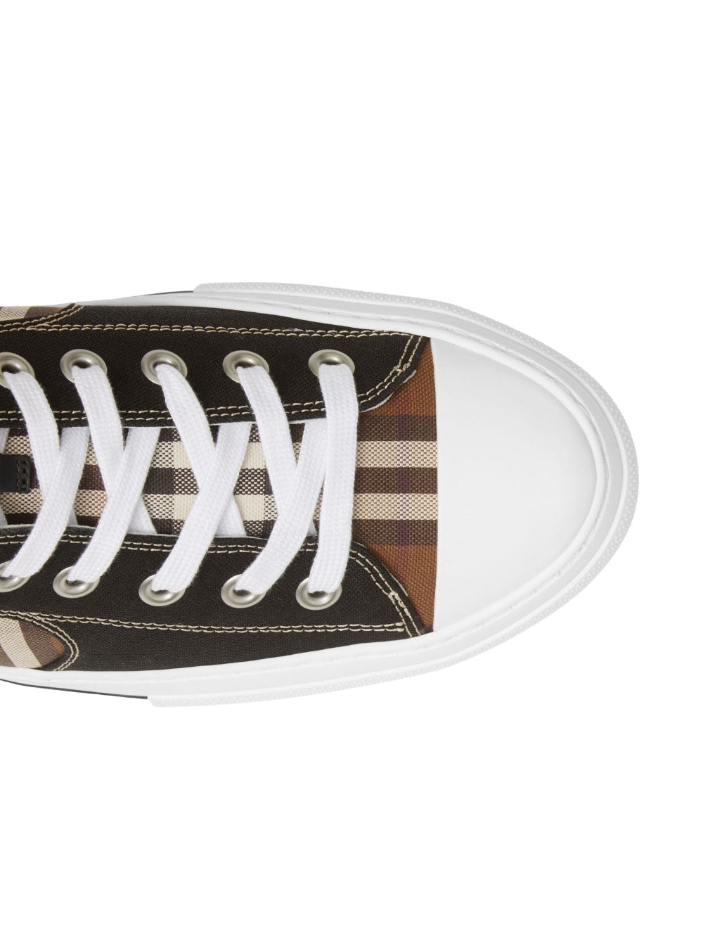 Vintage Check Lace-Up Sneakers