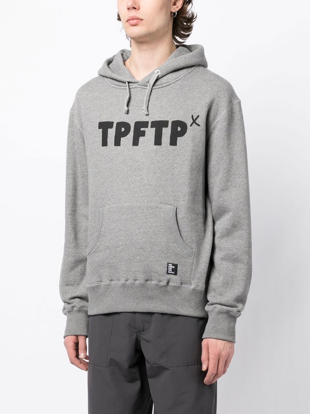 Logo Print Drawstring Hoodie