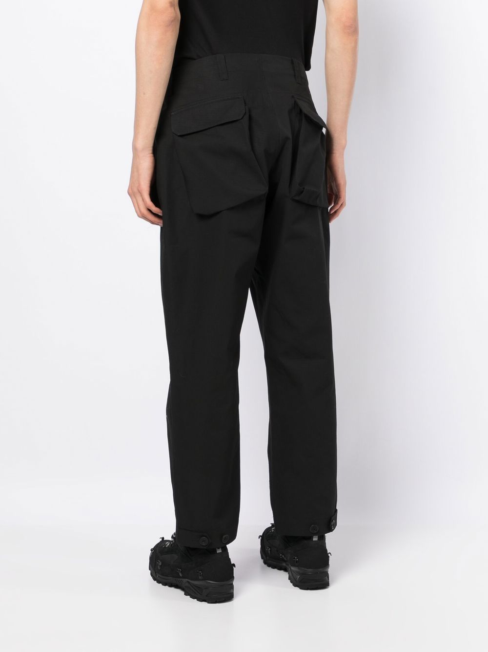 Flap-Pocket Straight-Leg Trousers