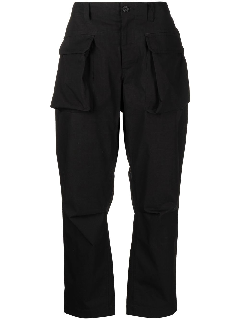 Flap-Pocket Straight-Leg Trousers