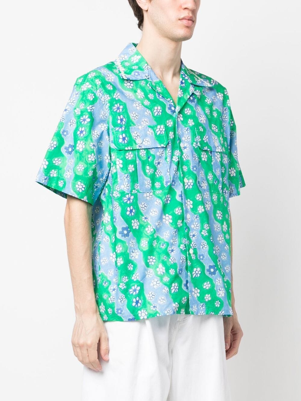 Floral-Print Short-Sleeved Shirt