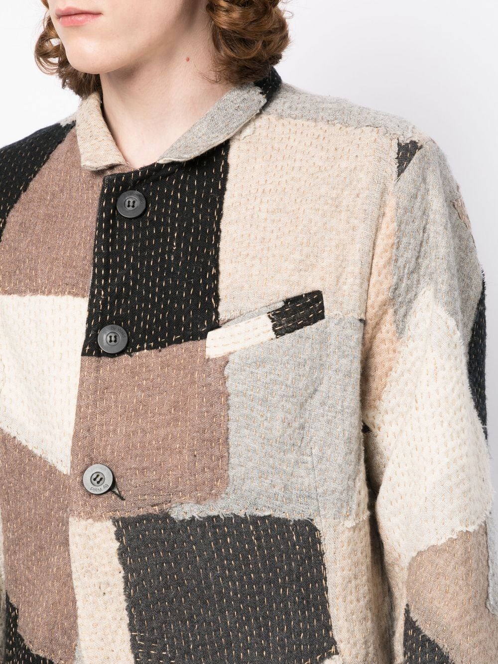 Patchwork Wool Jacket